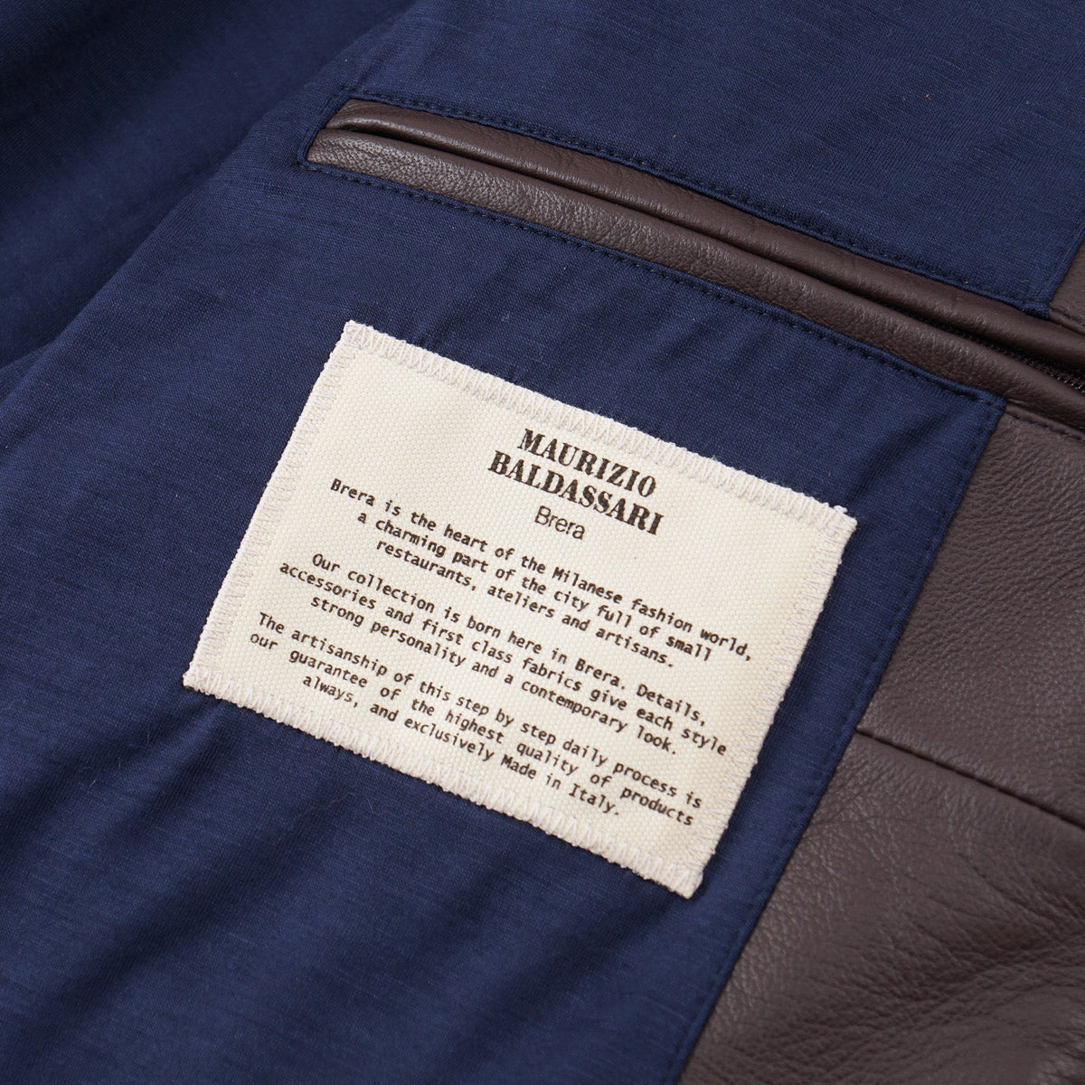 Maurizio Baldassari Hooded Leather Jacket