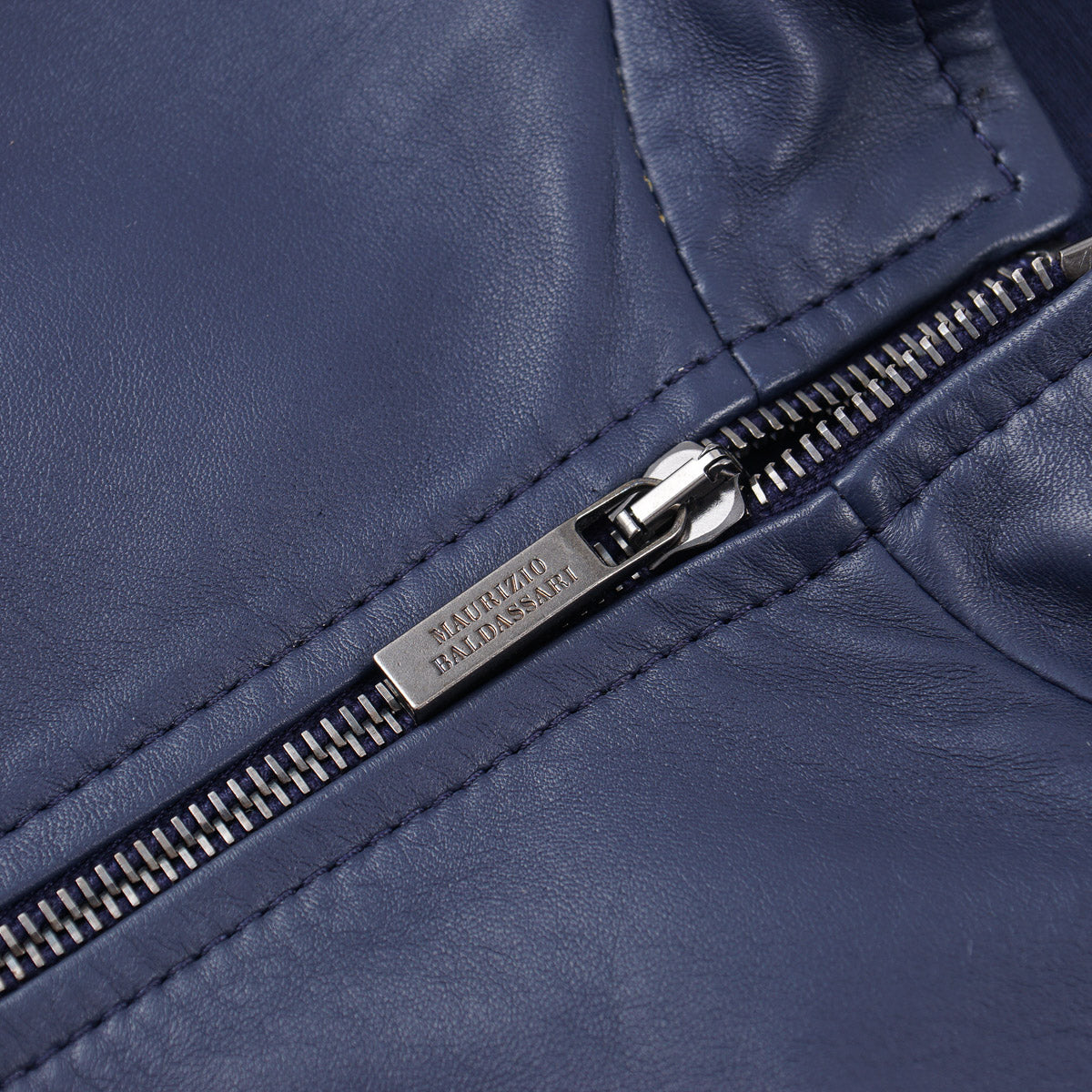 Maurizio Baldassari Nappa Leather Moto Jacket