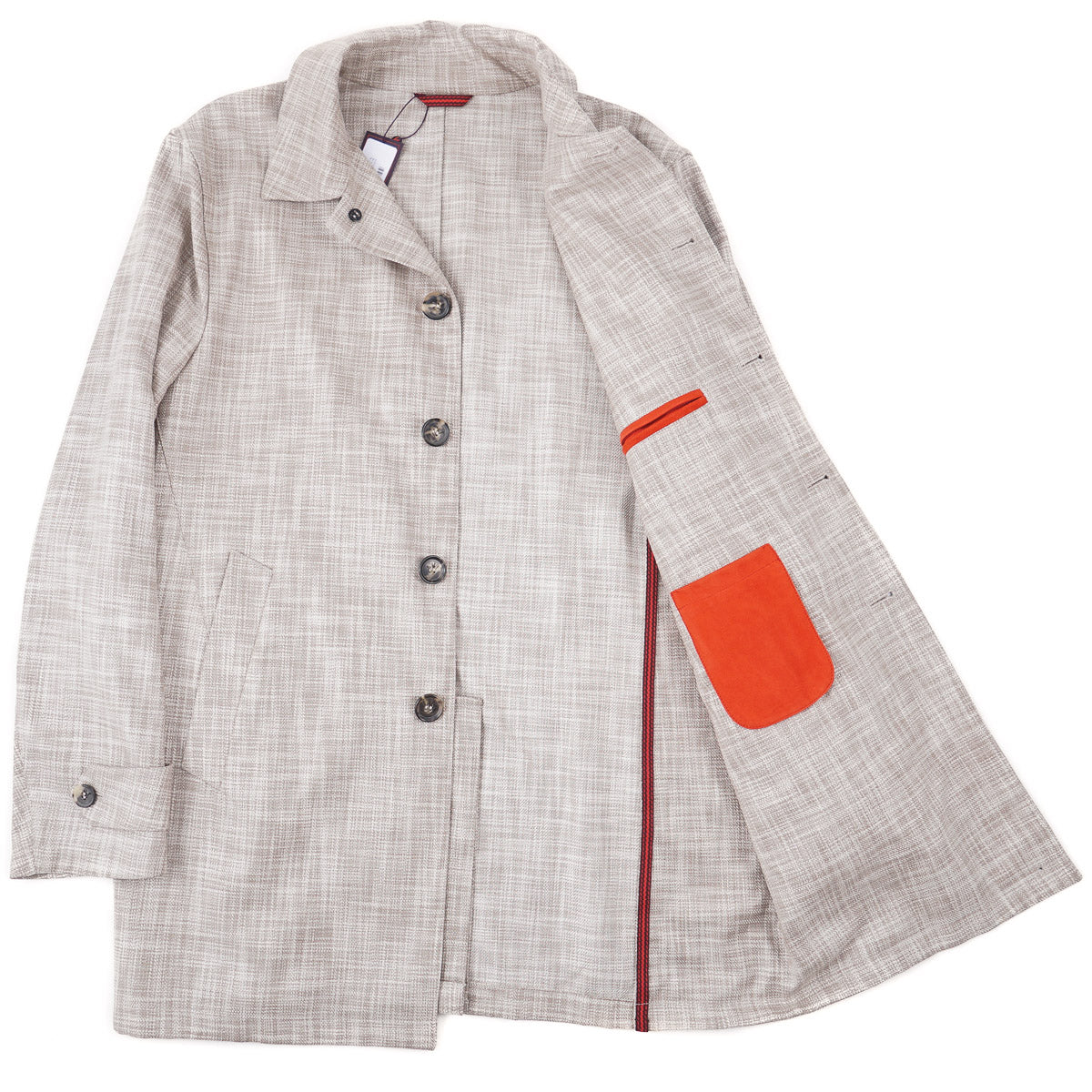 Isaia Lightweight Wool-Silk Overcoat - Top Shelf Apparel