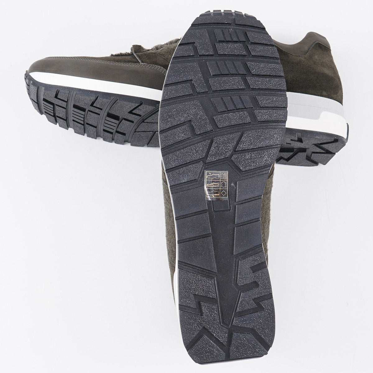 Brett Johnson Calf and Cashmere Sneakers