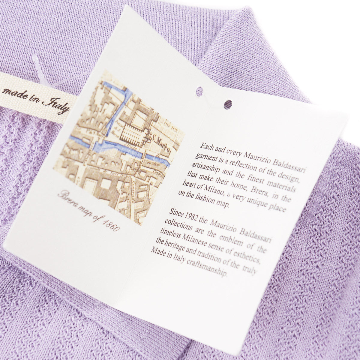 Maurizio Baldassari Silk-Cotton Polo Shirt - Top Shelf Apparel