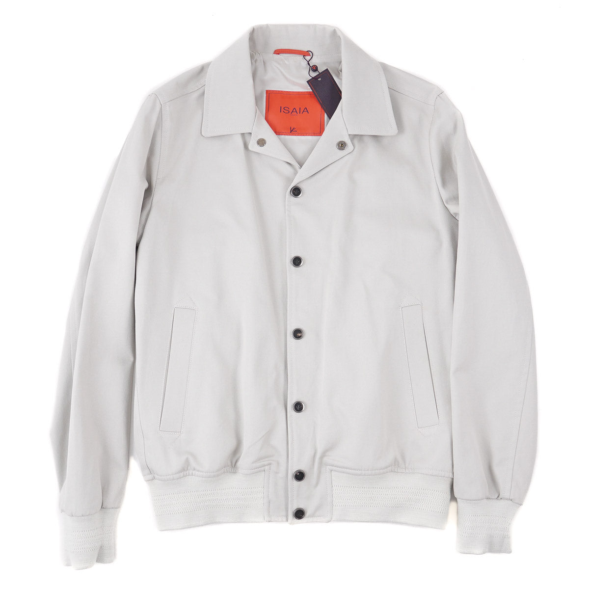 Isaia Snap-Front Varsity Jacket - Top Shelf Apparel