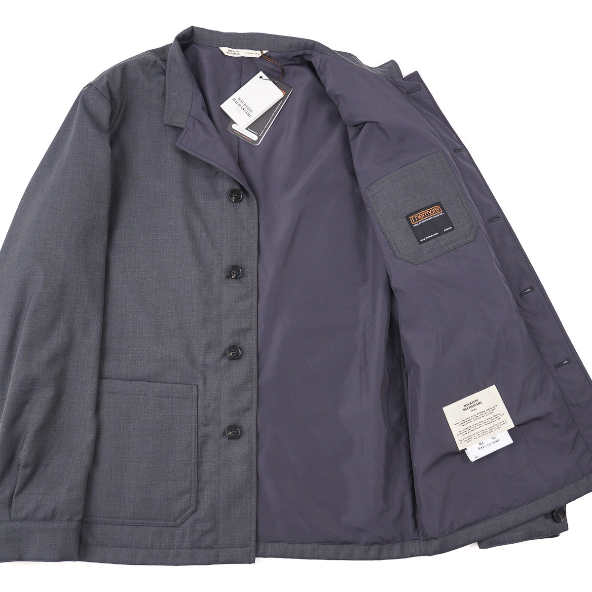 Maurizio Baldassari Wool Padded Chore Jacket - Top Shelf Apparel