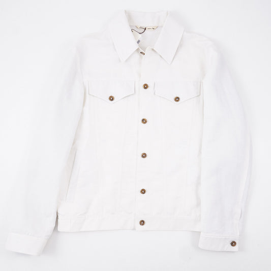 Maurizio Baldassari Wool-Linen Trucker Jacket - Top Shelf Apparel