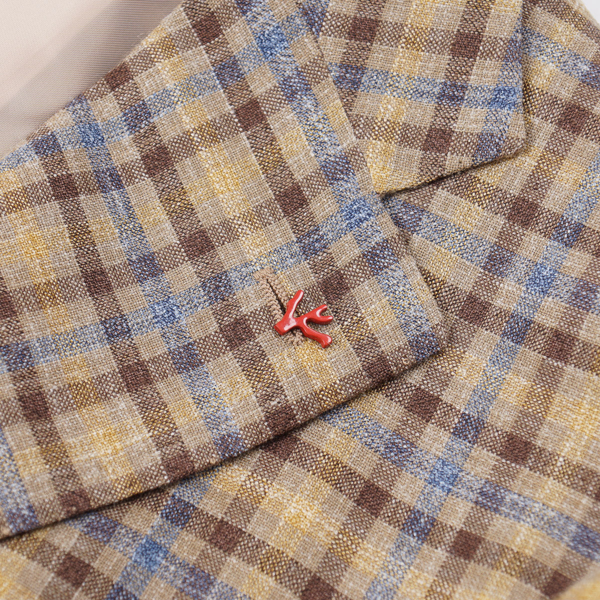 Isaia Woven Wool-Silk-Linen Sport Coat - Top Shelf Apparel