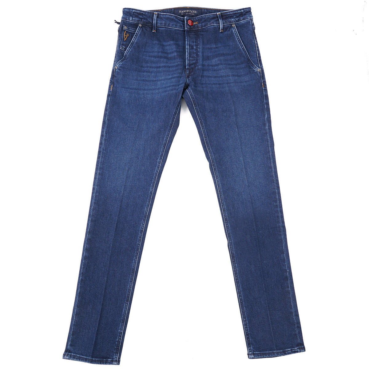 Jeans Uomo Tapered - Vita Media, Cotone Organico, Colore Rinse Blue, Made In Turchia - Foto 3