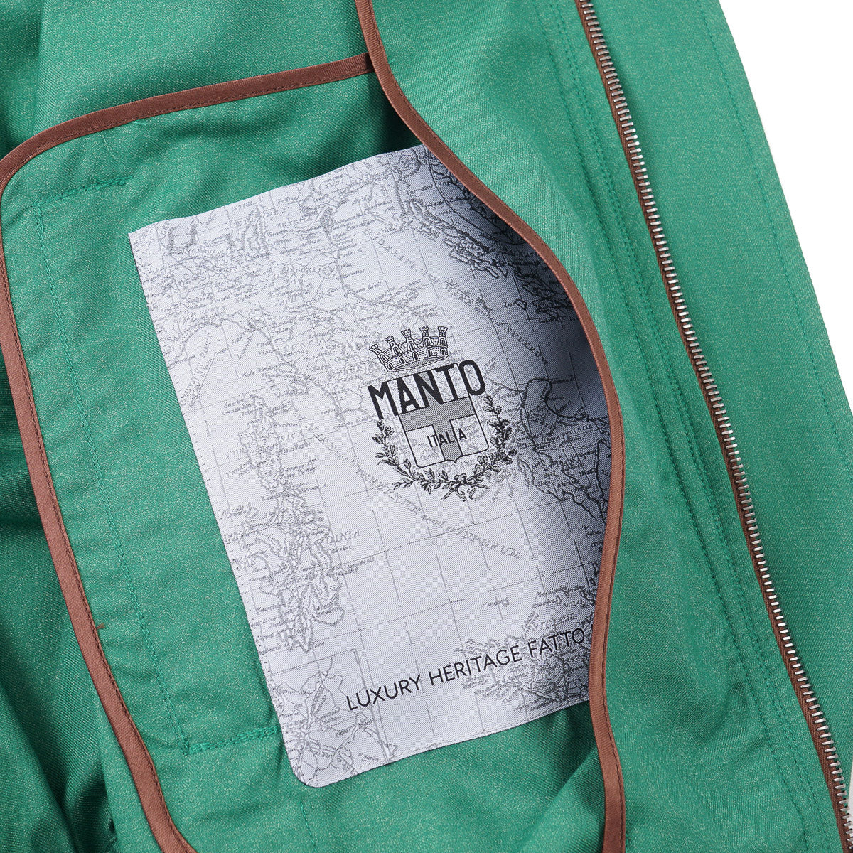 Manto Lightweight Wool-Silk Bomber Jacket