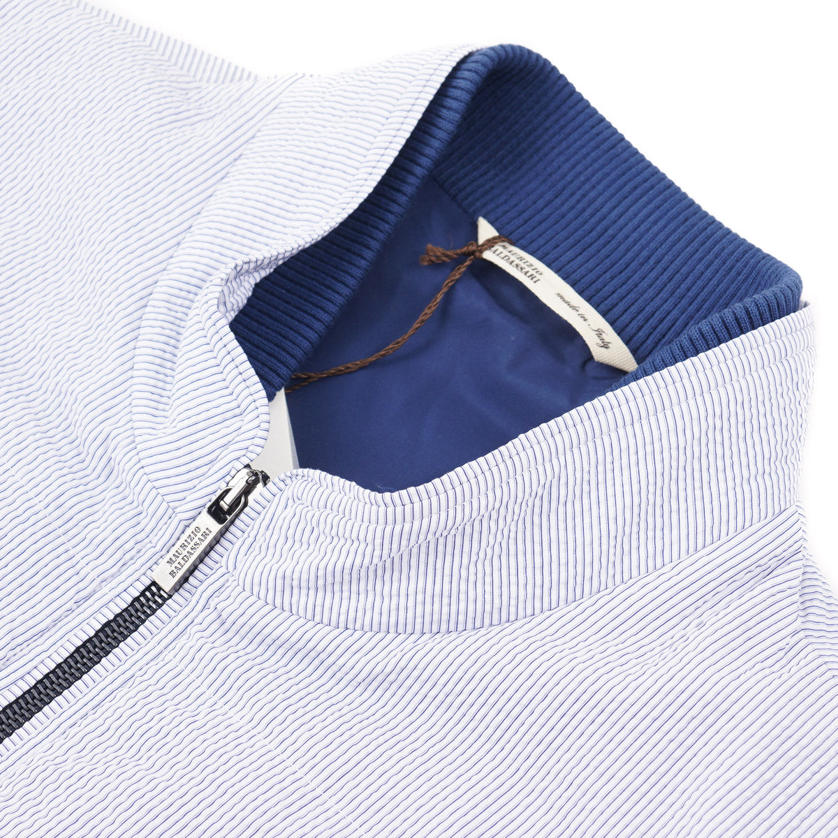 Maurizio Baldassari Seersucker 'Arena' Vest - Top Shelf Apparel