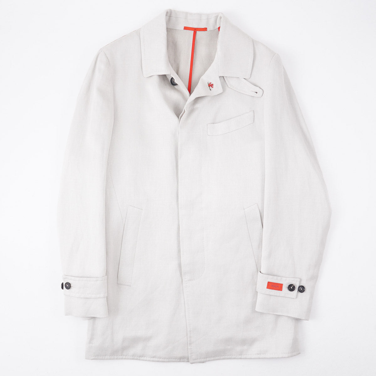 Isaia Cashmere-Linen-Silk Trench Coat - Top Shelf Apparel