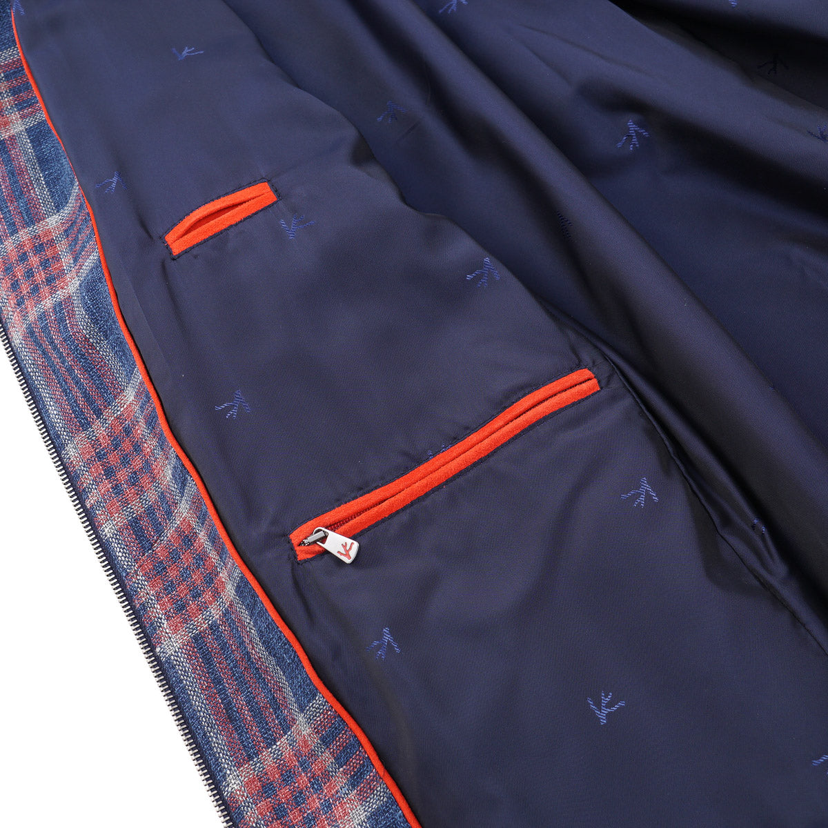 Isaia Wool-Silk-Linen Moto Jacket - Top Shelf Apparel