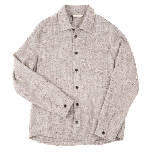 Maurizio Baldassari Silk-Linen Overshirt - Top Shelf Apparel