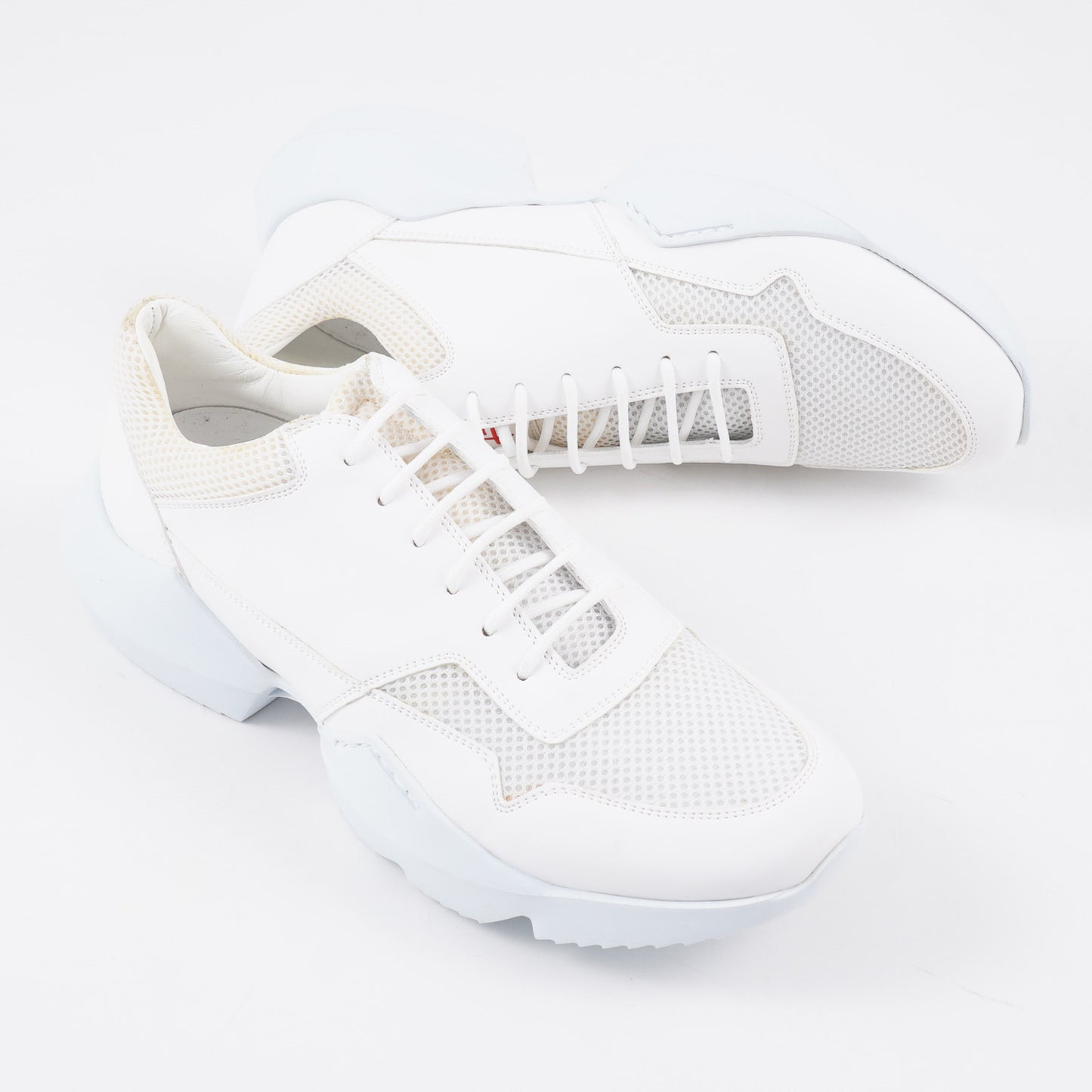 Kiton KNT Leather and Textile Sneakers - Top Shelf Apparel
