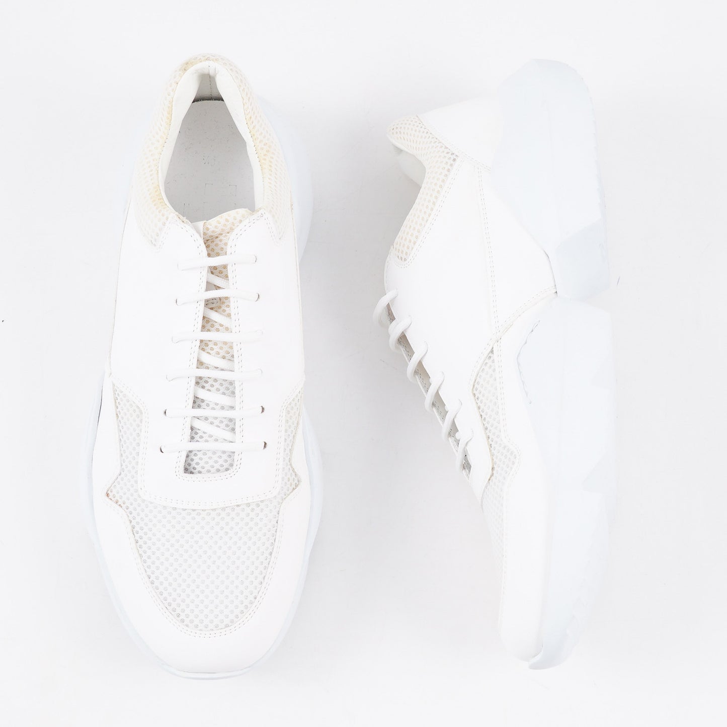 Kiton KNT Leather and Textile Sneakers - Top Shelf Apparel