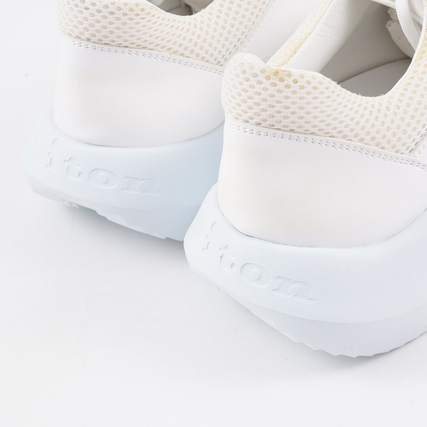 Kiton KNT Leather and Textile Sneakers - Top Shelf Apparel