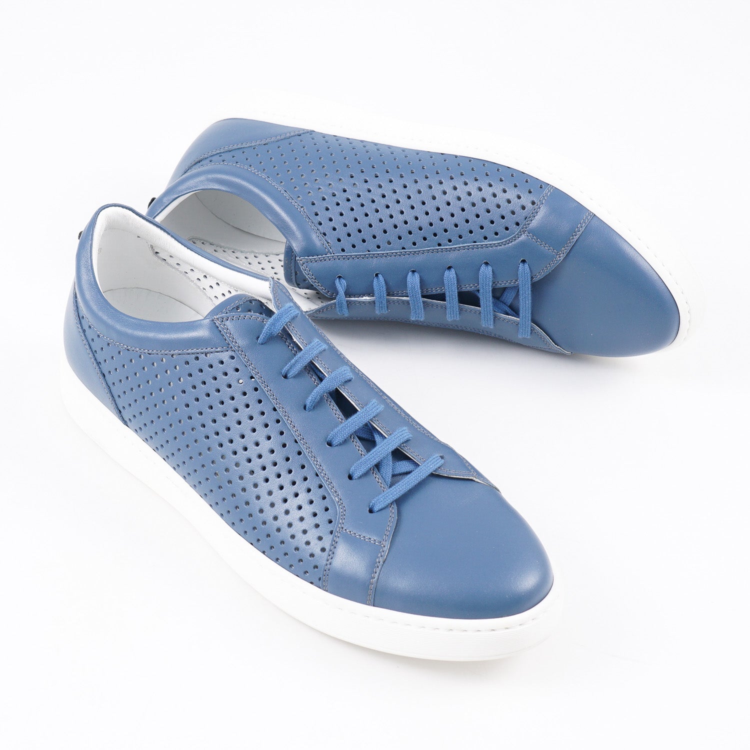 Kiton Perforated Calf Leather Sneakers – Top