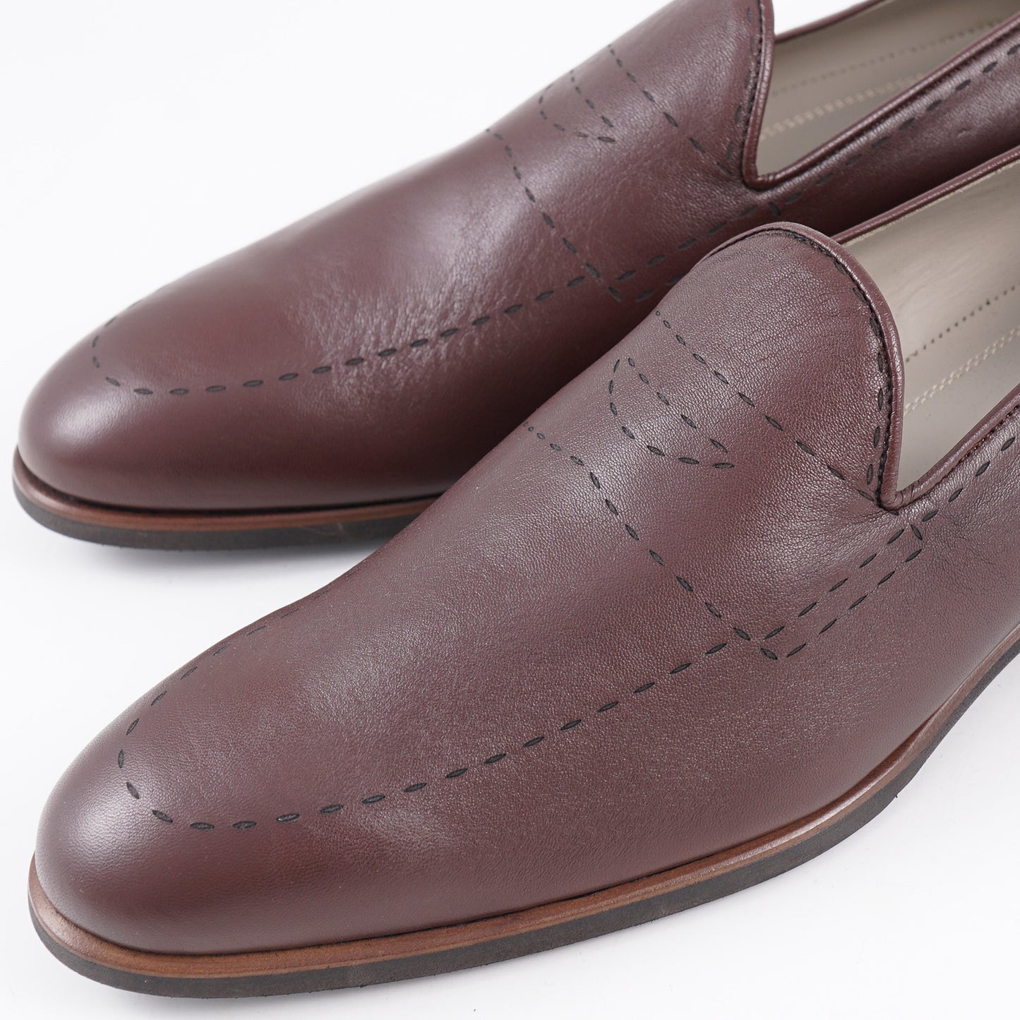 Kiton Soft Goatskin Leather Loafer - Top Shelf Apparel