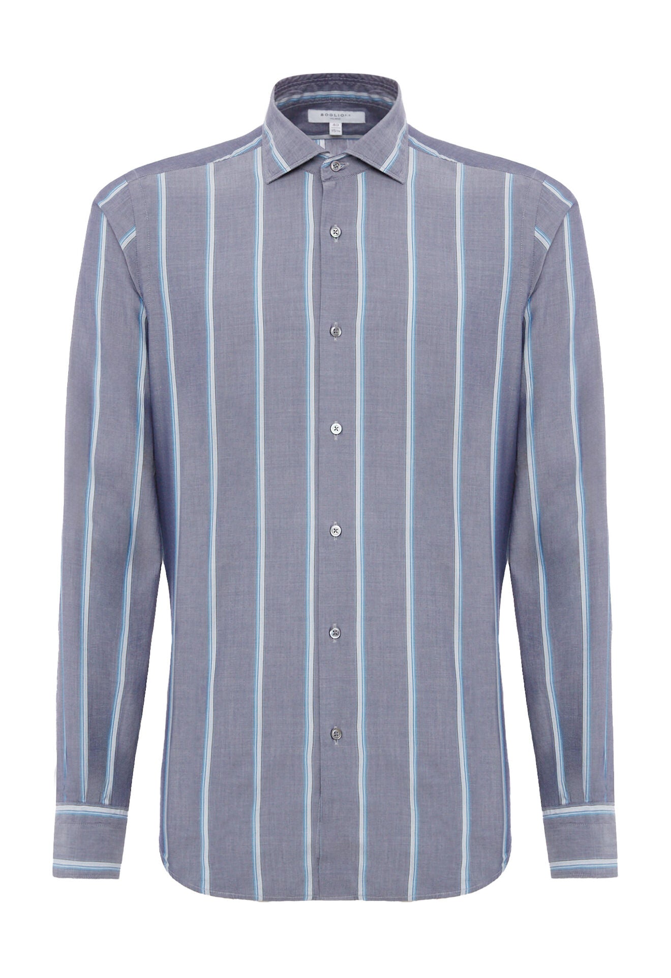 Boglioli Slim-Fit Striped Dress Shirt - Top Shelf Apparel