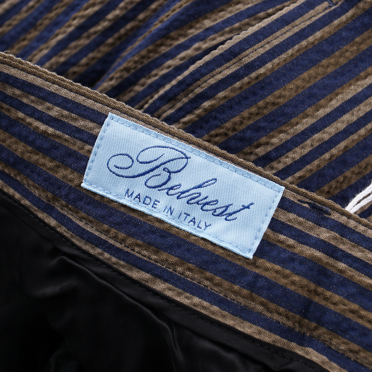 Belvest Lightweight Seersucker Cotton Pants - Top Shelf Apparel