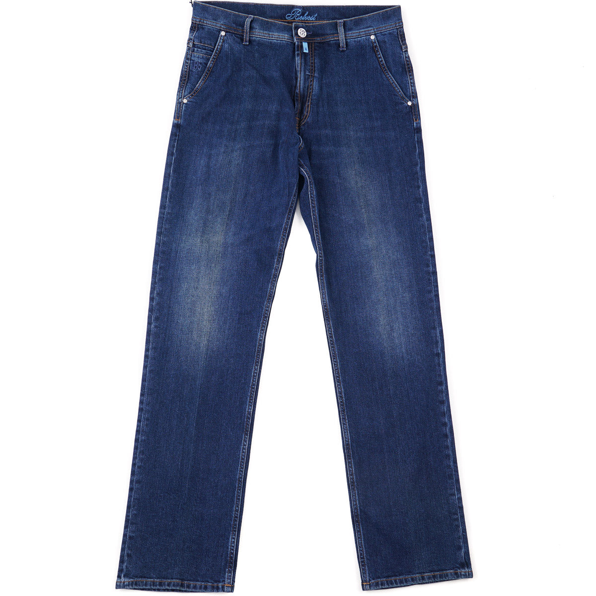 Belvest Classic Straight Fit Denim Jeans - Top Shelf Apparel