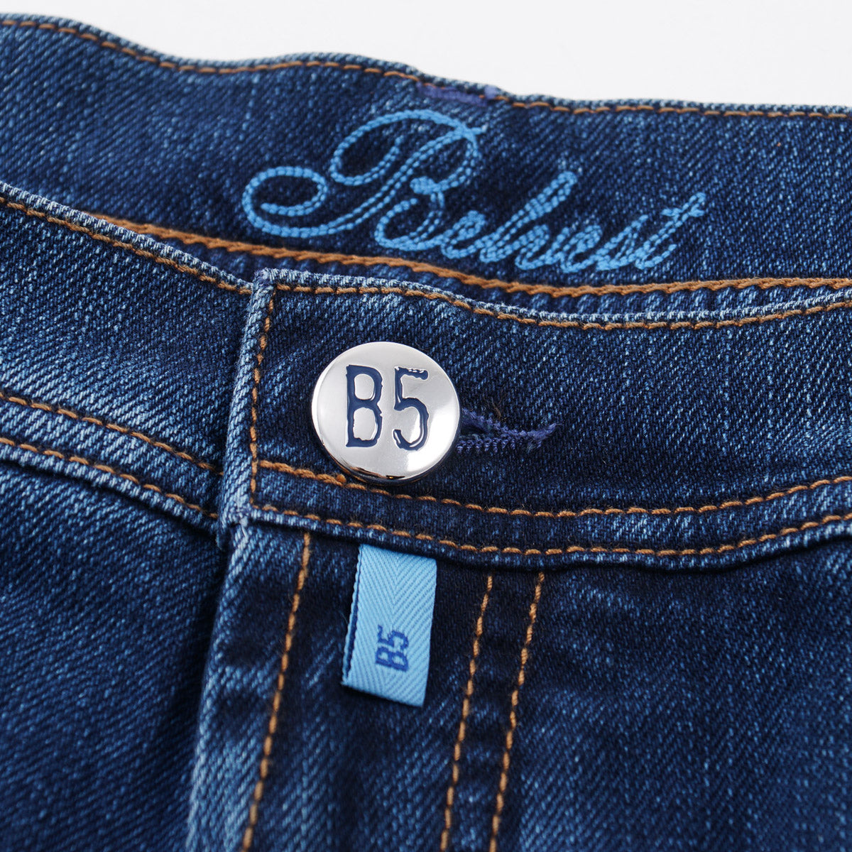Belvest Classic Straight Fit Denim Jeans - Top Shelf Apparel