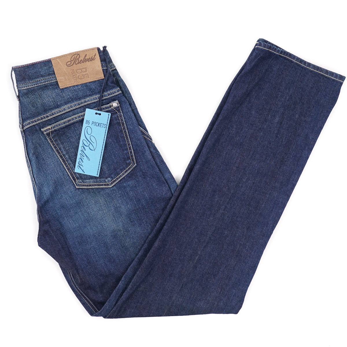 Belvest Classic Straight Fit Selvedge Jeans - Top Shelf Apparel