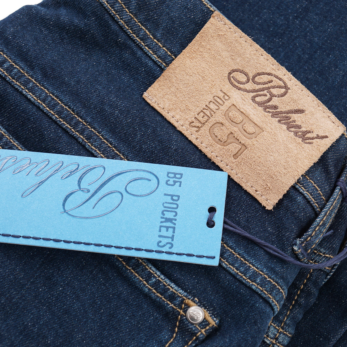 Belvest Classic Straight Fit Denim Jeans - Top Shelf Apparel