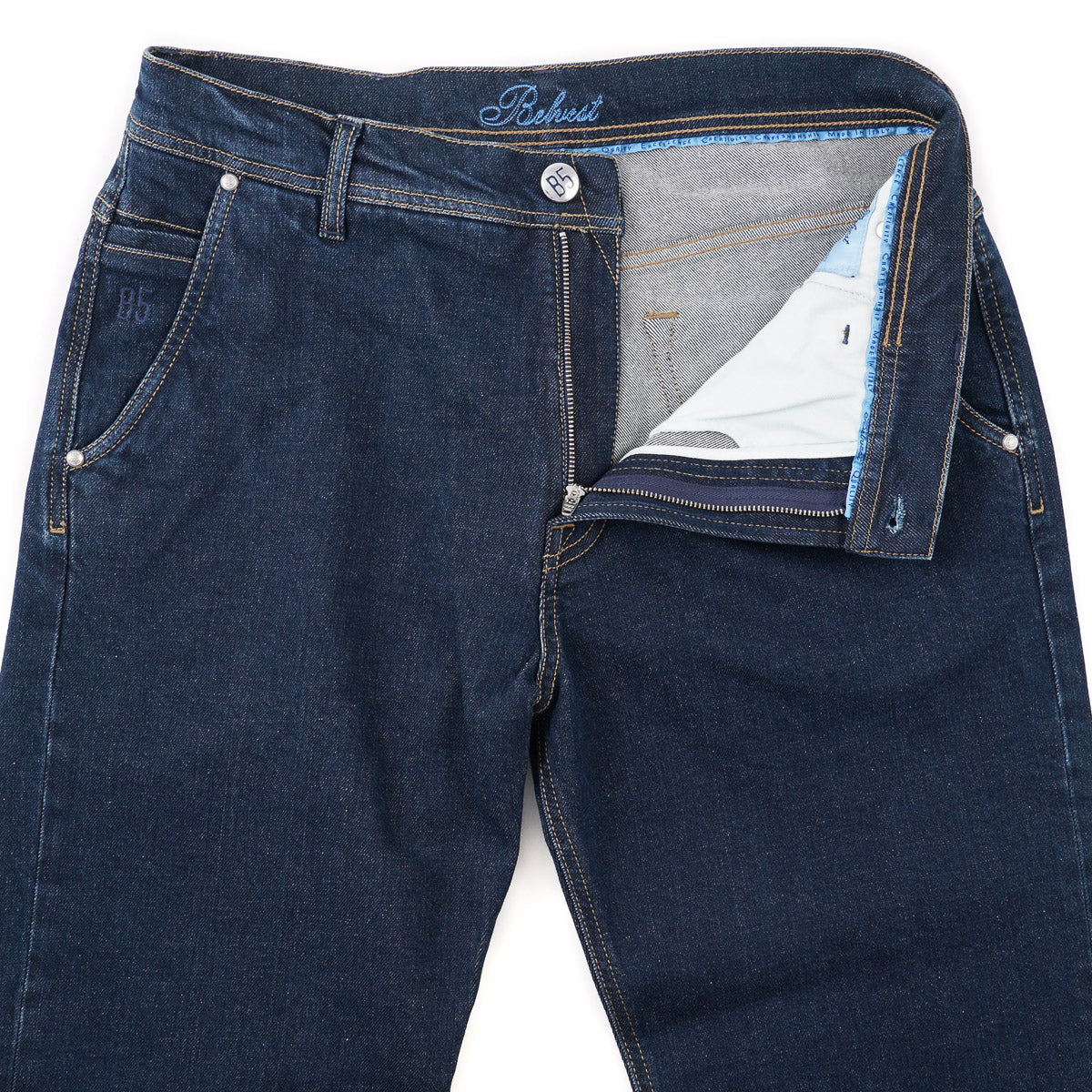 Belvest Classic Straight Fit Denim Jeans - Top Shelf Apparel