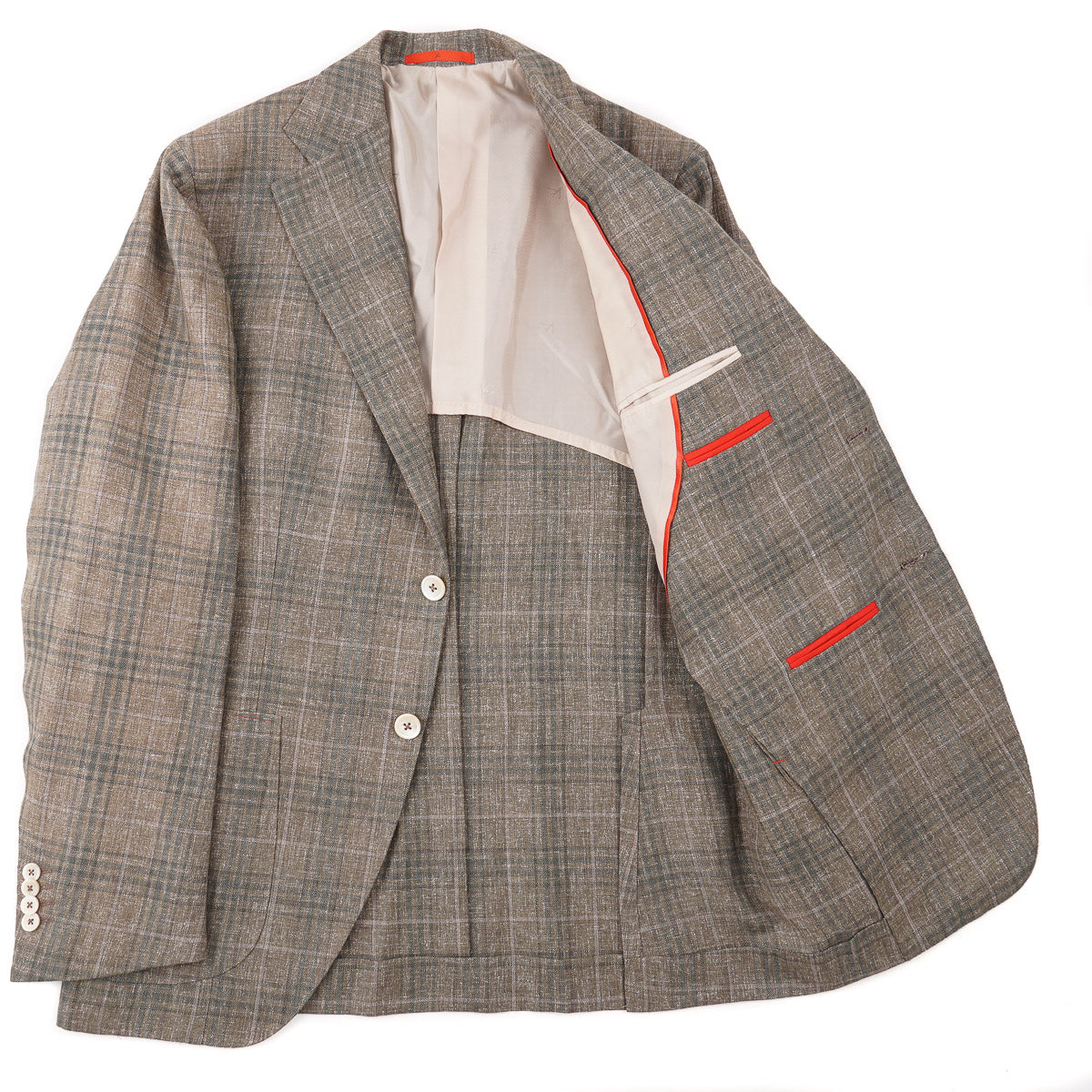 Isaia Woven Linen-Wool Sport Coat - Top Shelf Apparel