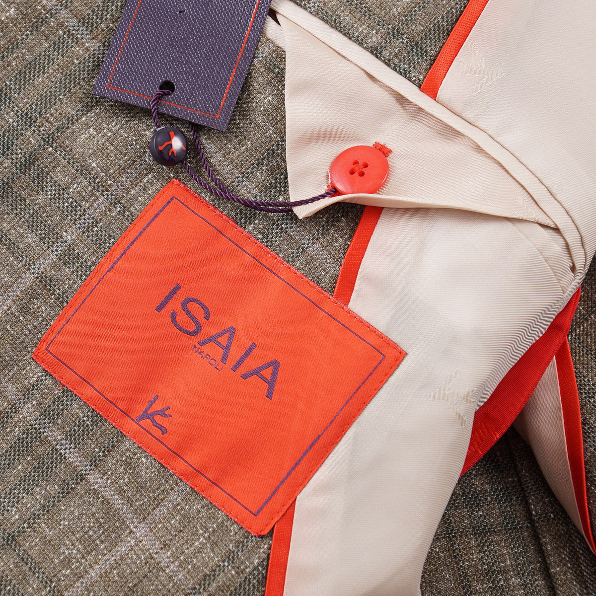 Isaia Woven Linen-Wool Sport Coat - Top Shelf Apparel