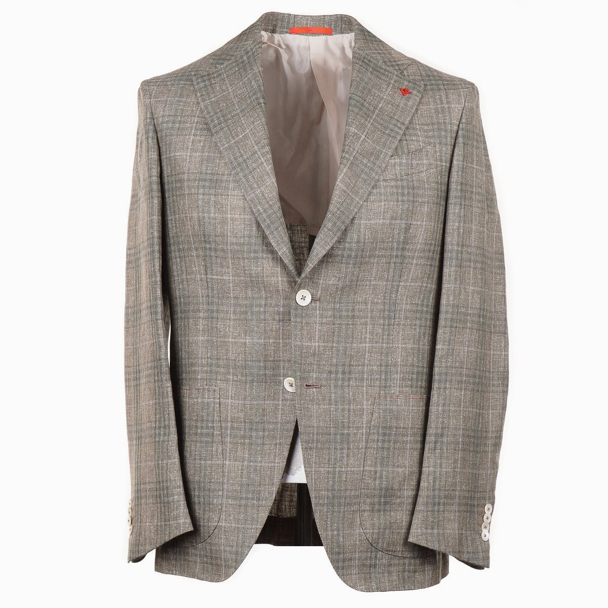 Isaia Woven Linen-Wool Sport Coat - Top Shelf Apparel