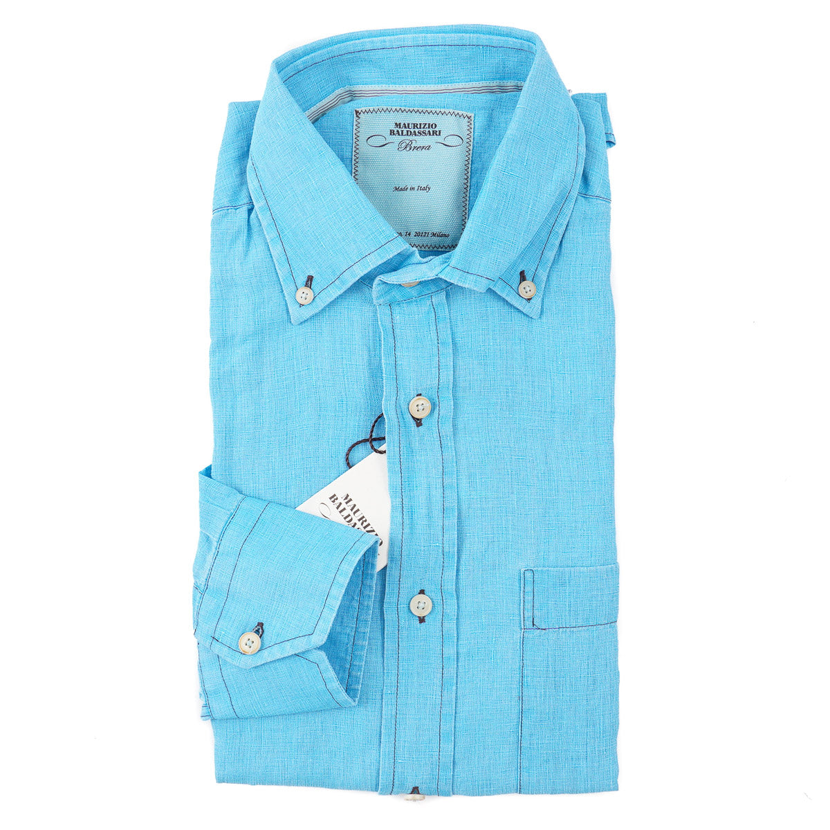 Maurizio Baldassari Washed Linen Shirt - Top Shelf Apparel