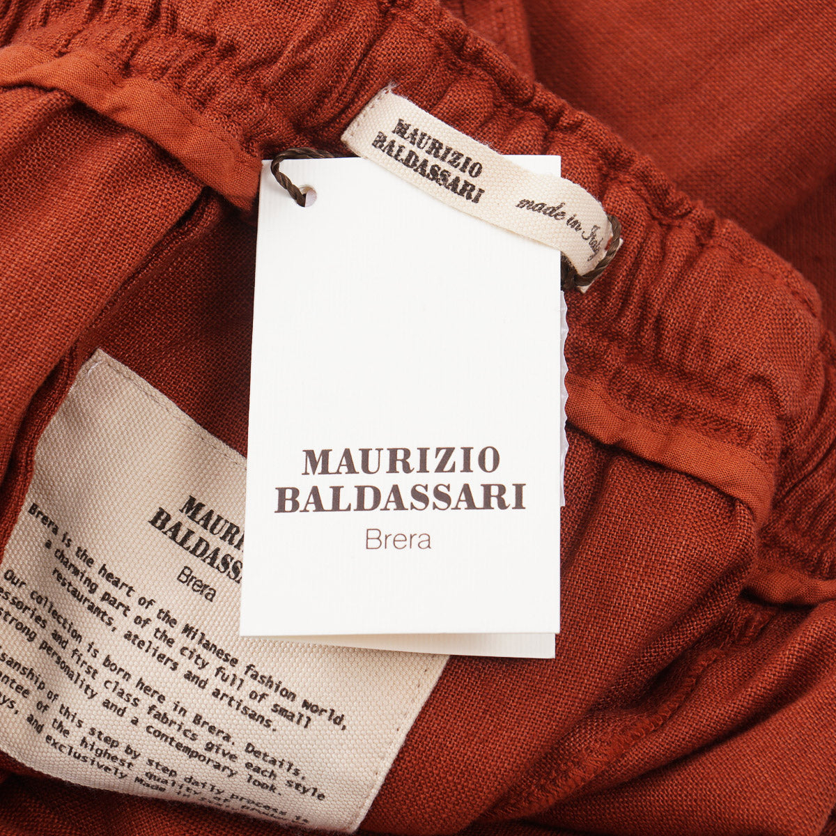 Maurizio Baldassari Linen-Cotton Drawstring Shorts