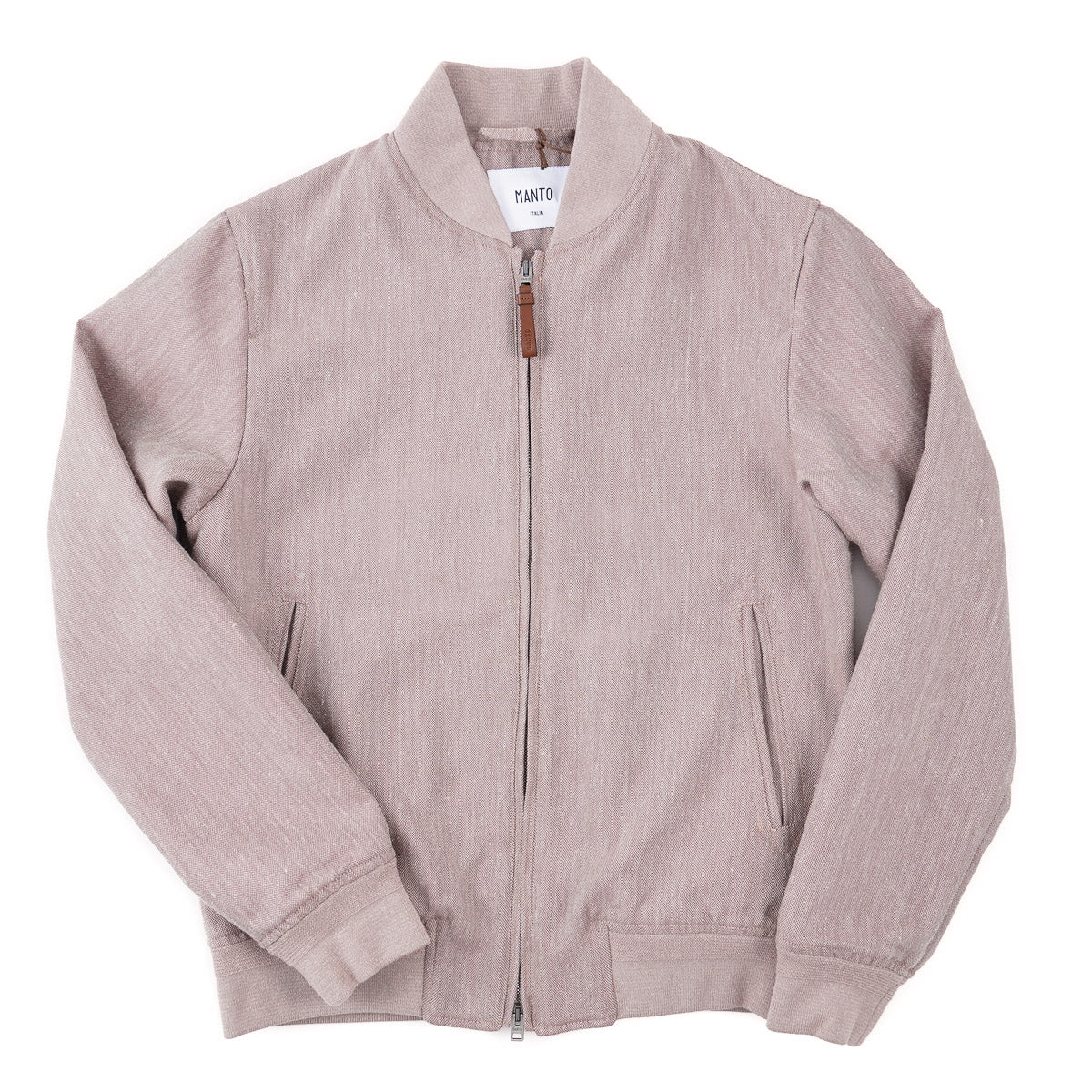 Manto Woven Linen Bomber Jacket - Top Shelf Apparel