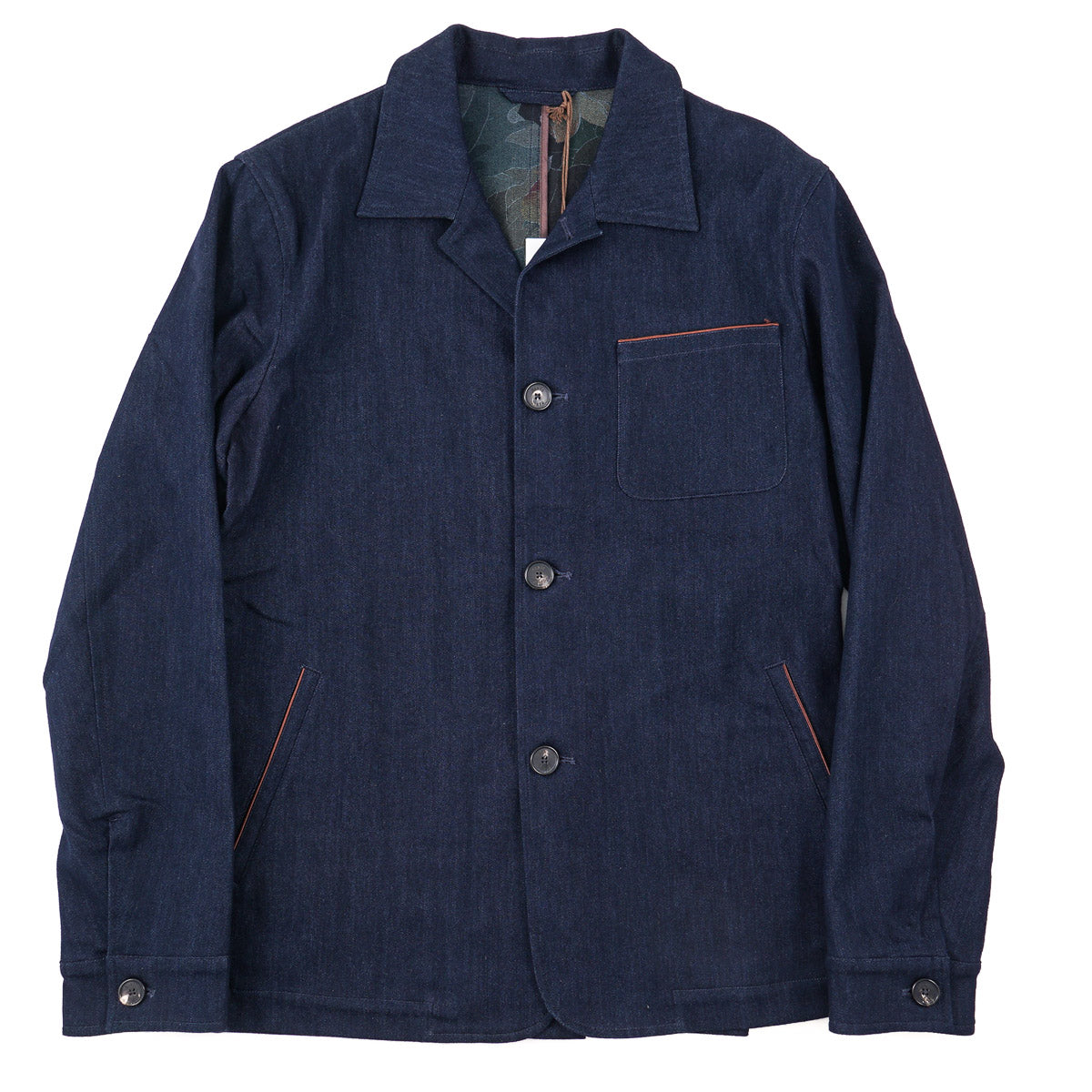 Manto Denim Jacket with Printed Lining - Top Shelf Apparel