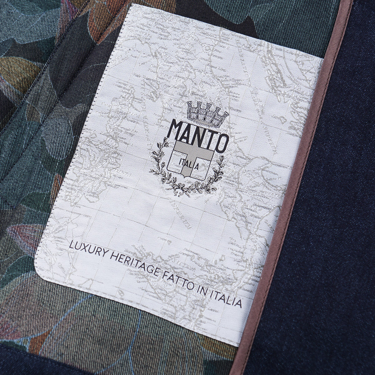 Manto Denim Jacket with Printed Lining - Top Shelf Apparel