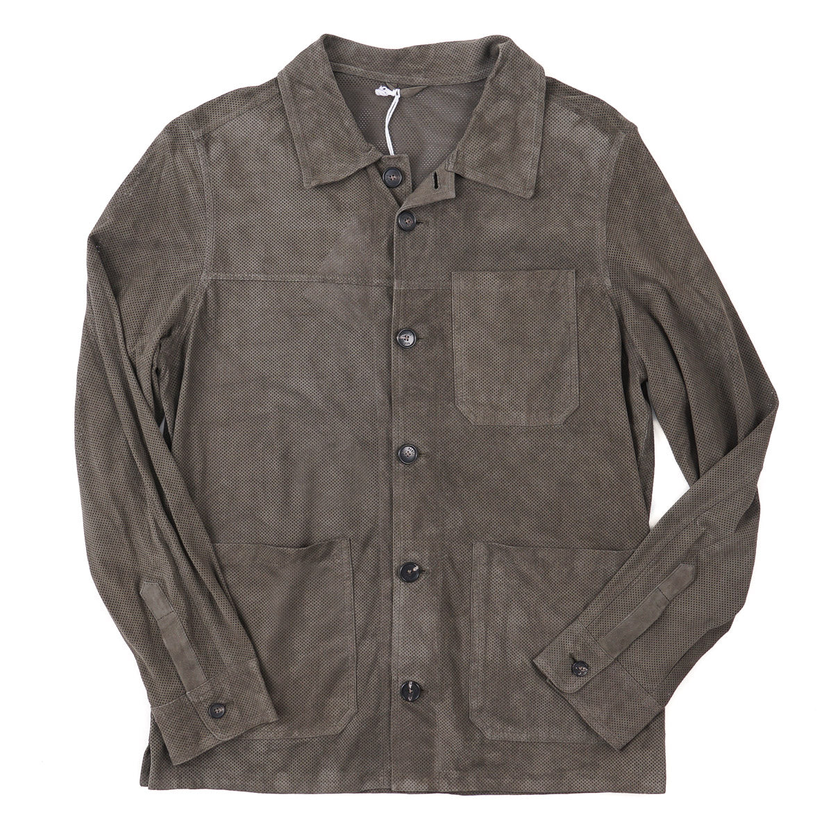Manto Perforated Lambskin Suede Jacket - Top Shelf Apparel