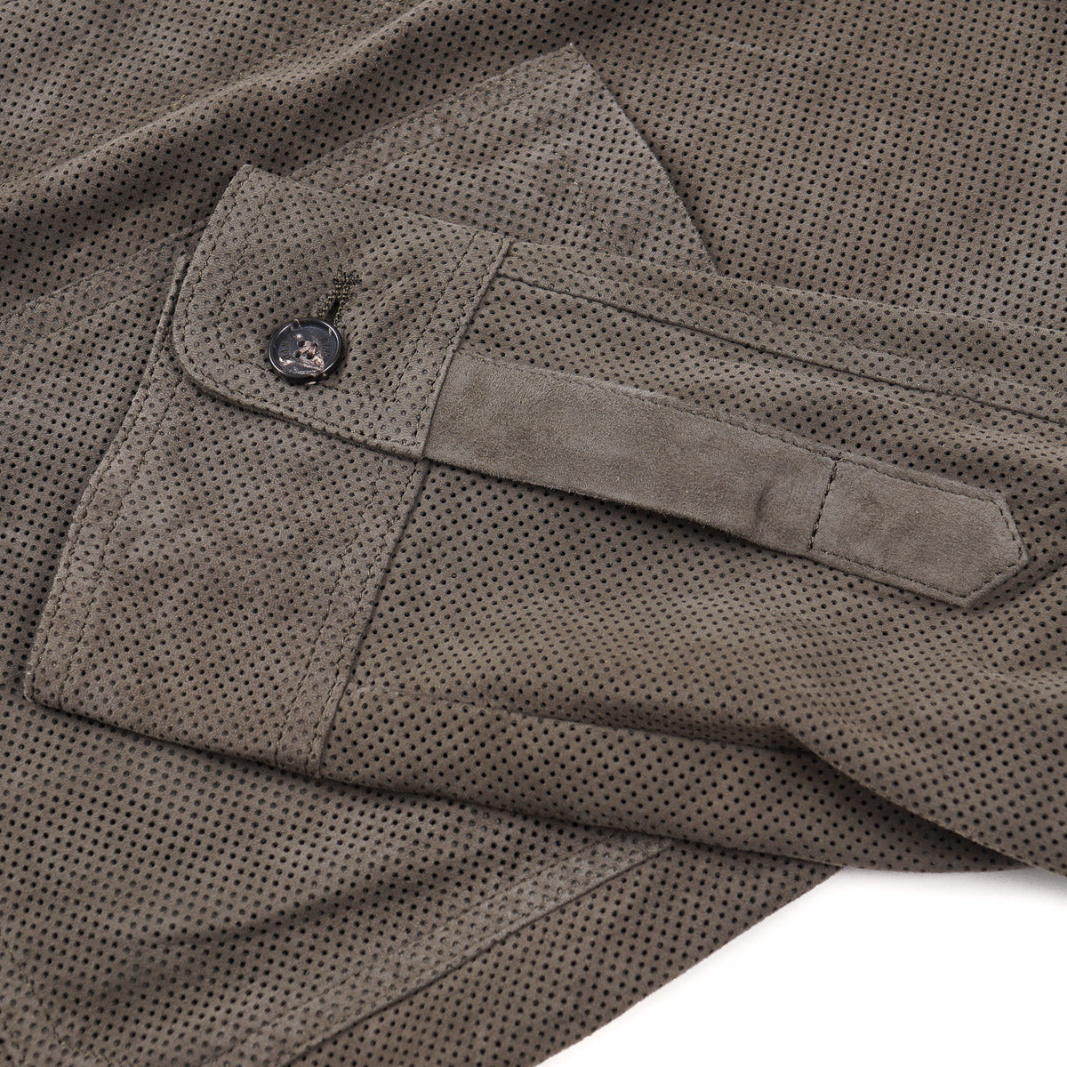 Manto Perforated Lambskin Suede Jacket - Top Shelf Apparel