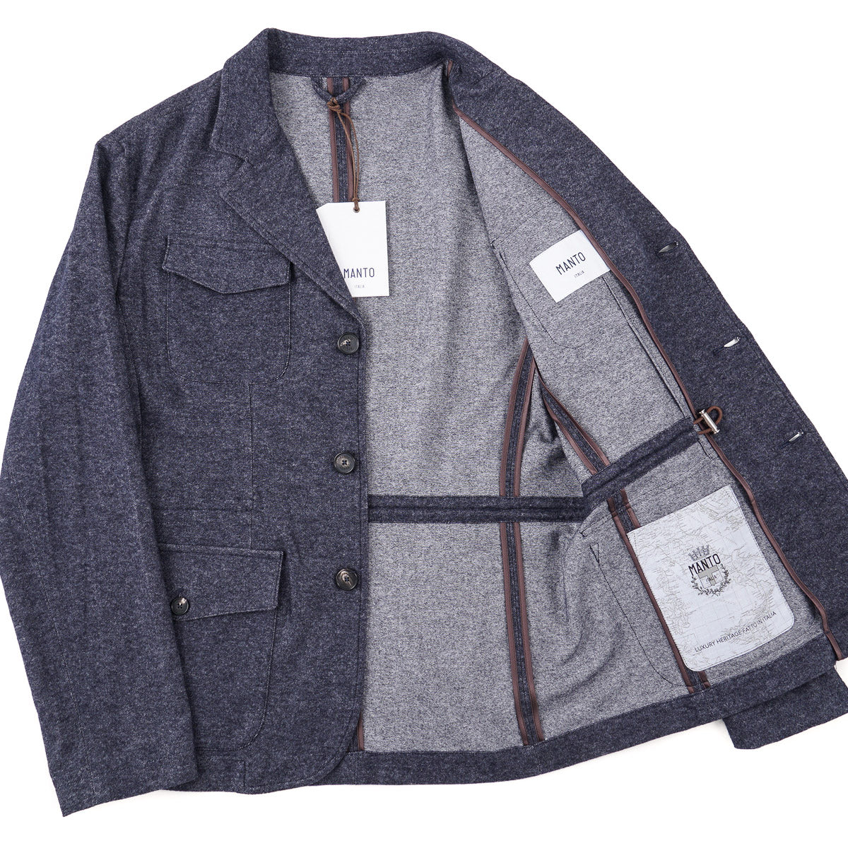 Manto Cashmere-Cotton Field Blazer - Top Shelf Apparel