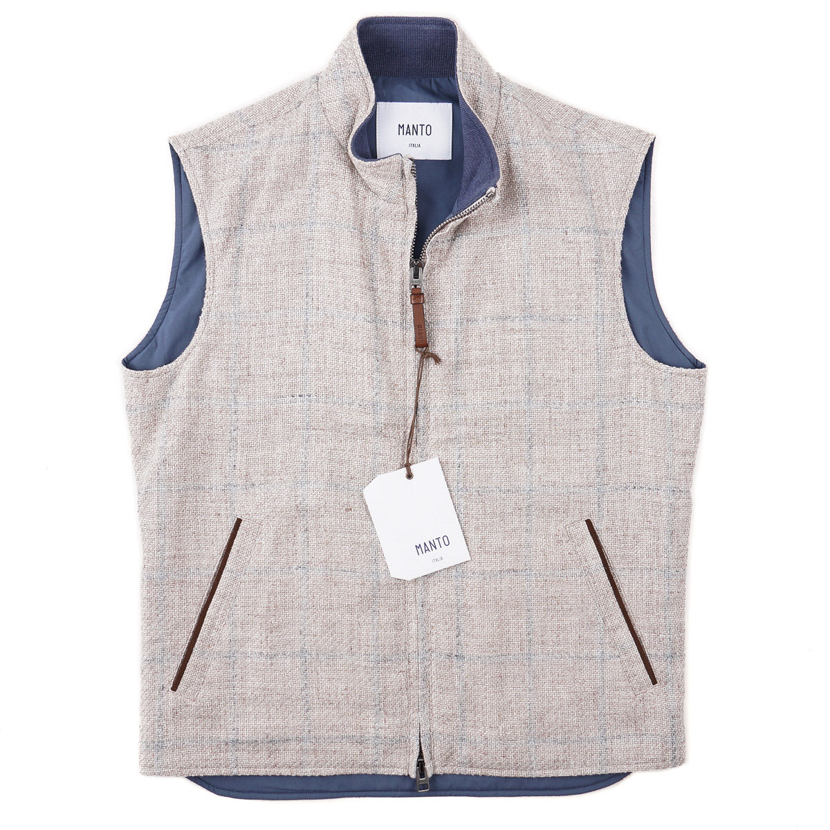 Manto 'Stilla' Silk-Linen-Cotton Vest - Top Shelf Apparel
