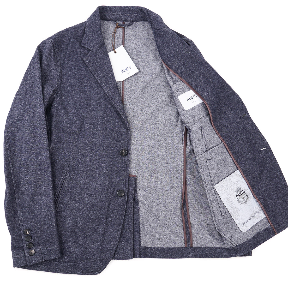 Manto Cashmere-Cotton Blazer Jacket - Top Shelf Apparel