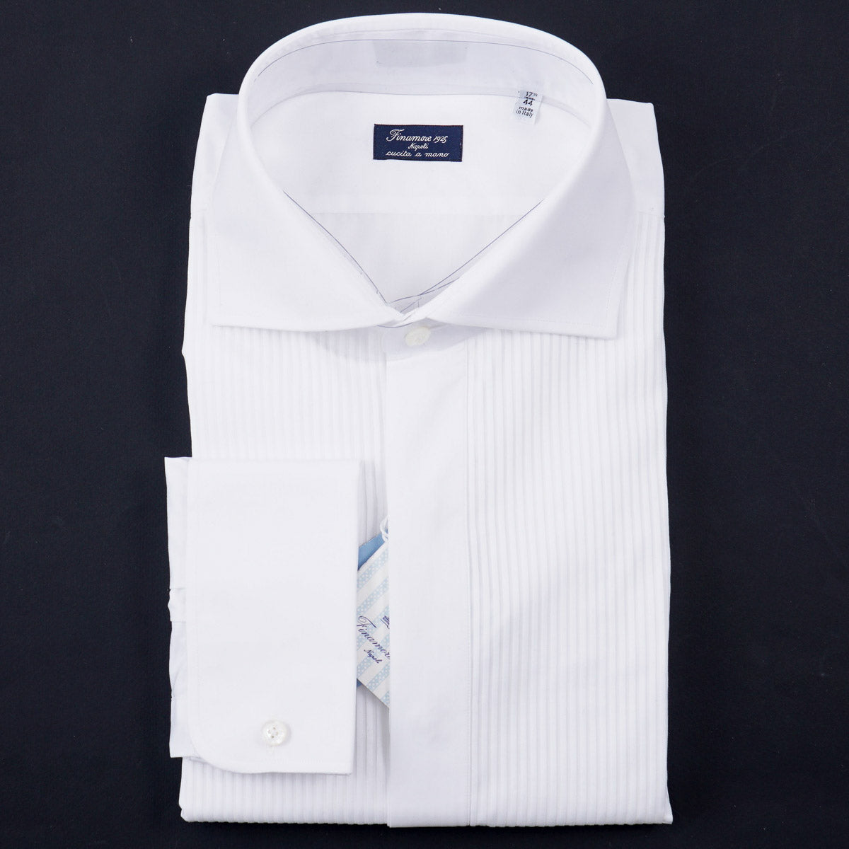 white dress shirts with french cuffs Finamore Cuff Tuxedo Shirt Wholesale Sleeveless Vestidos de business attire ProductID: 112322 Color:SANDSTORM