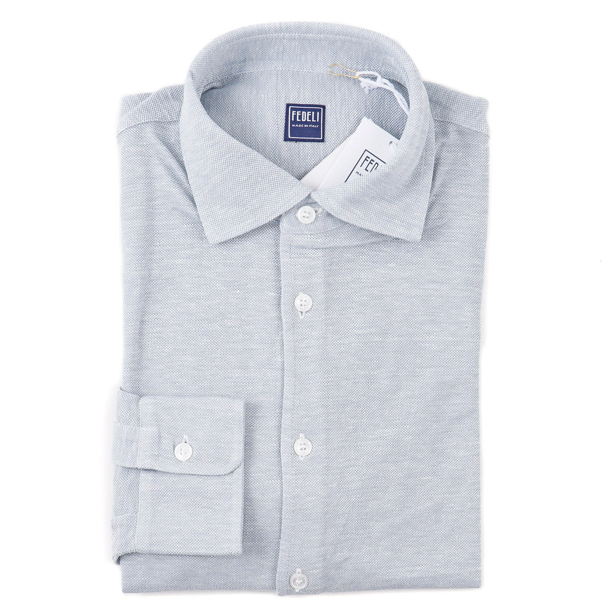 Fedeli Pique Knit Linen-Cotton Shirt - Top Shelf Apparel