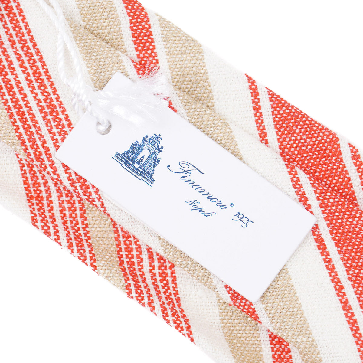 Finamore Soft-Constructed Silk-Linen Tie