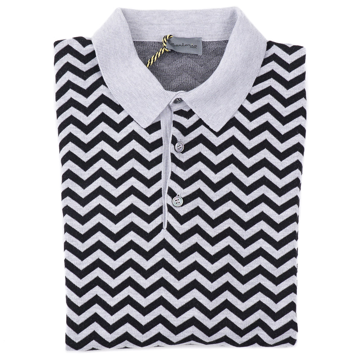 Sartorio Short-Sleeve Knit Cotton Polo