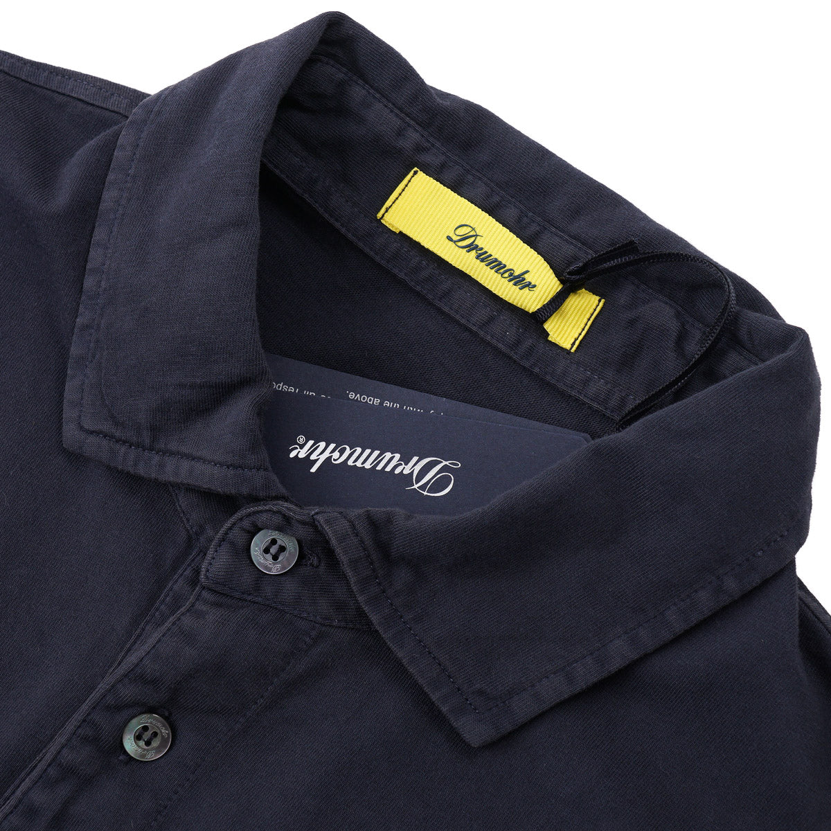 Drumohr Short Sleeve Jersey Cotton Polo