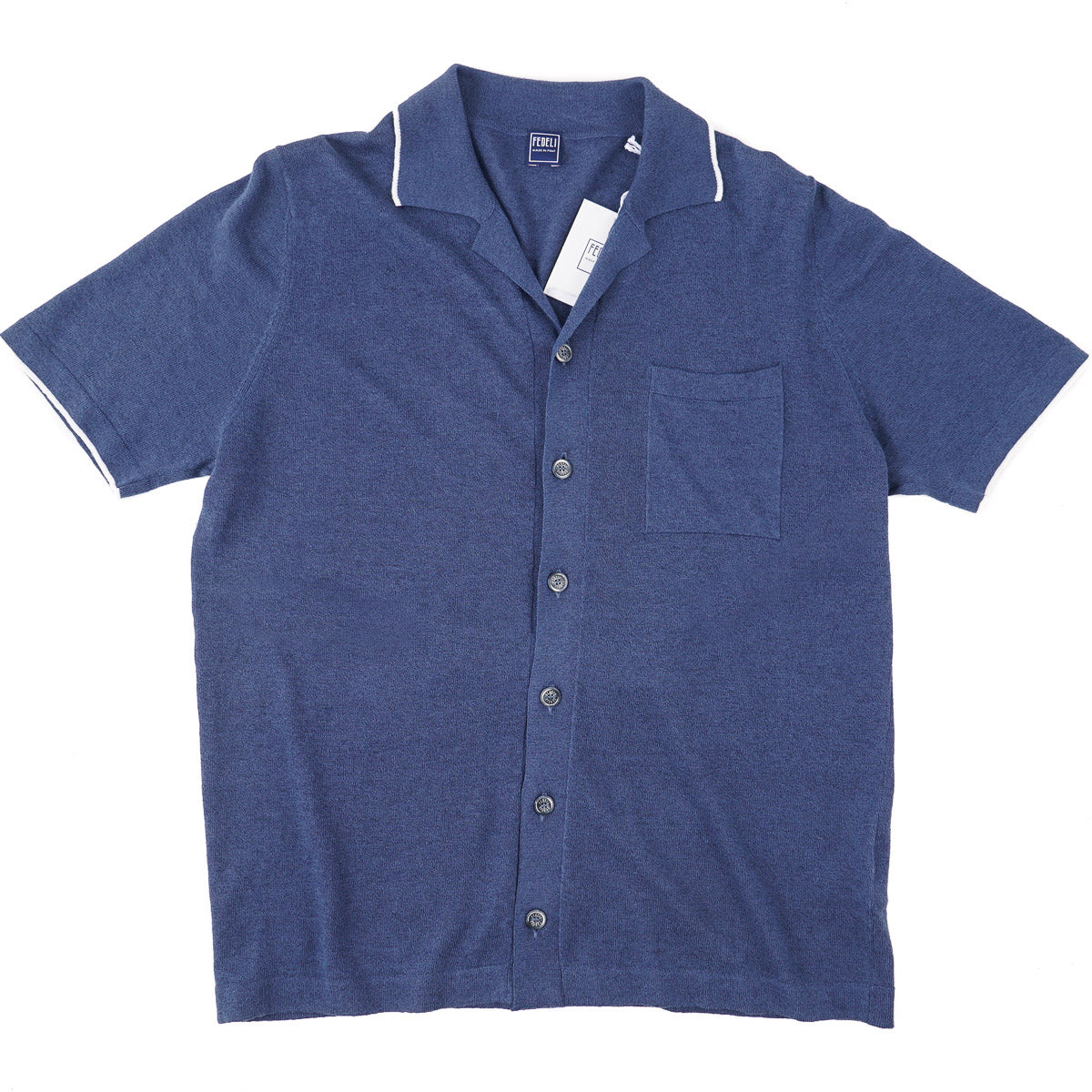 Fedeli Linen-Cotton Knit Shirt