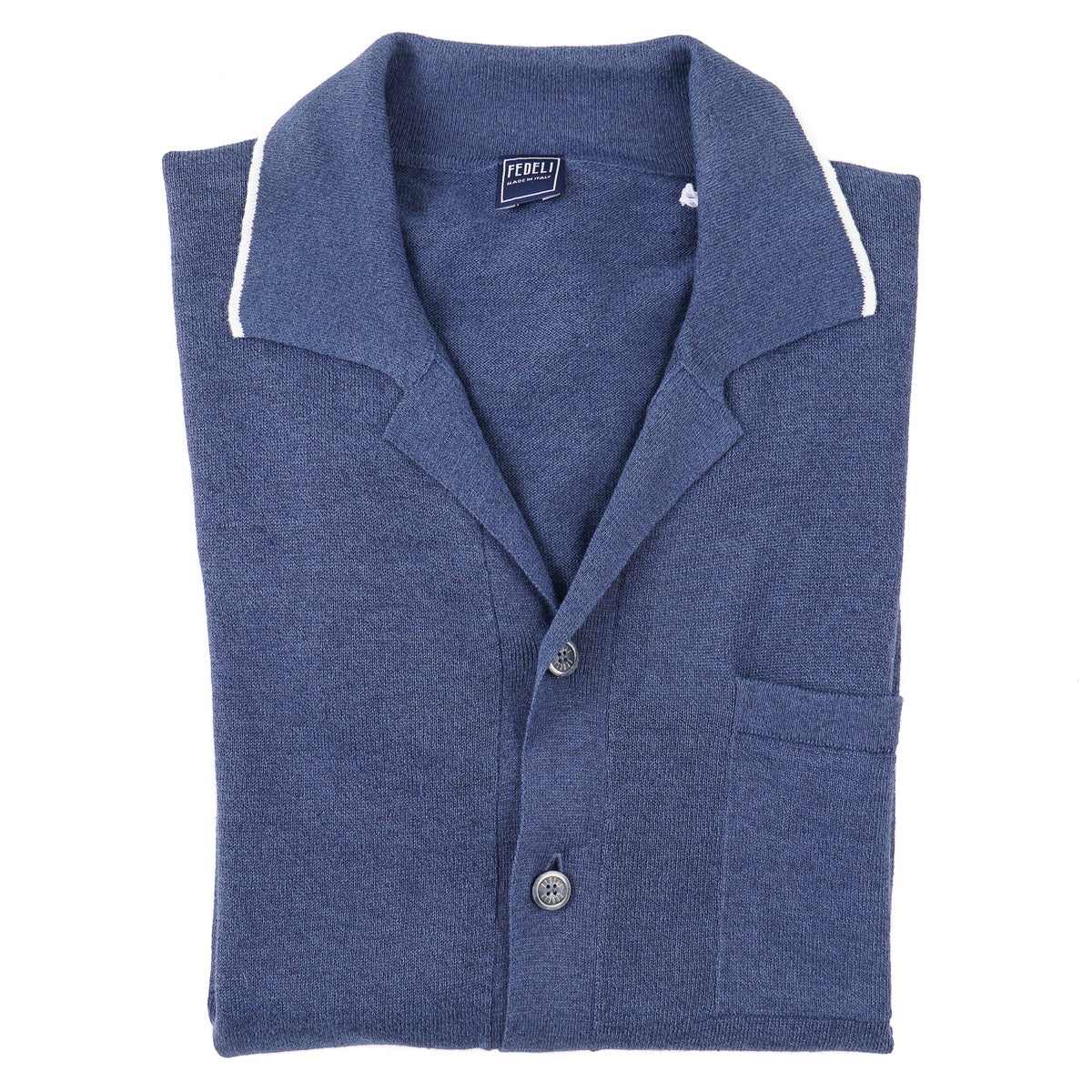 Fedeli Linen-Cotton Knit Shirt