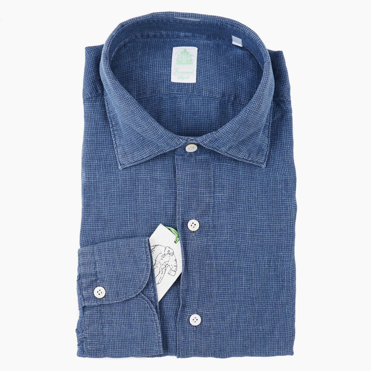 Finamore Slim-Fit Linen Dress Shirt - Top Shelf Apparel