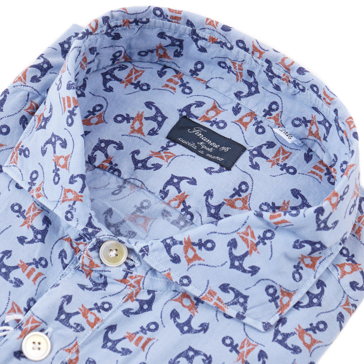 Finamore Half-Button Popover Shirt - Top Shelf Apparel
