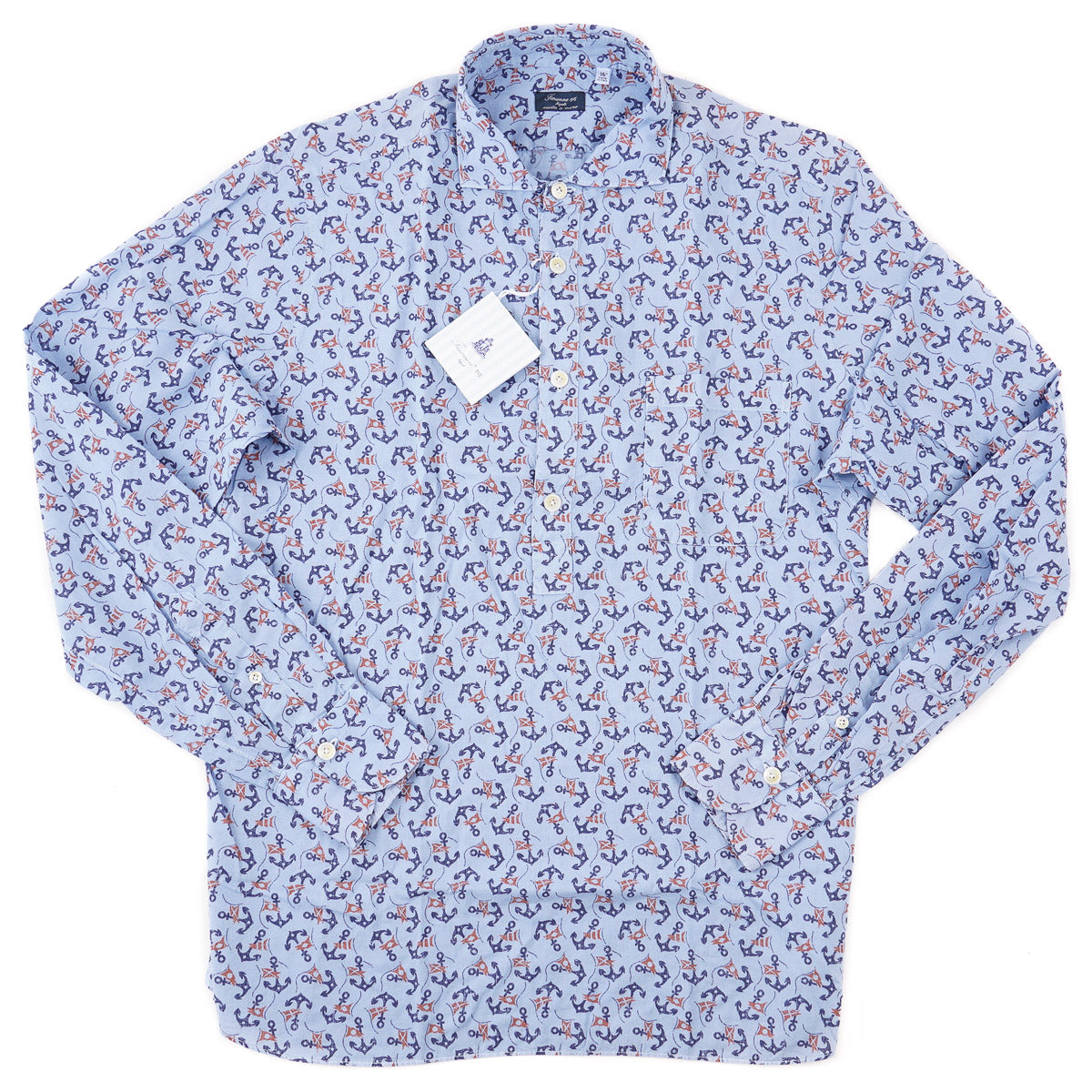 Finamore Half-Button Popover Shirt - Top Shelf Apparel